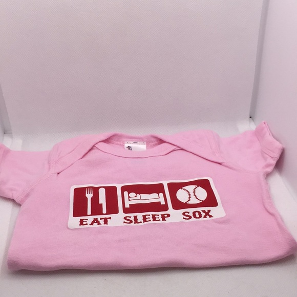 Chicago White Sox Eat Sleep Sox Infant Baby Girls Pink Bodysuit Size 12 Months - Picture 8 of 8